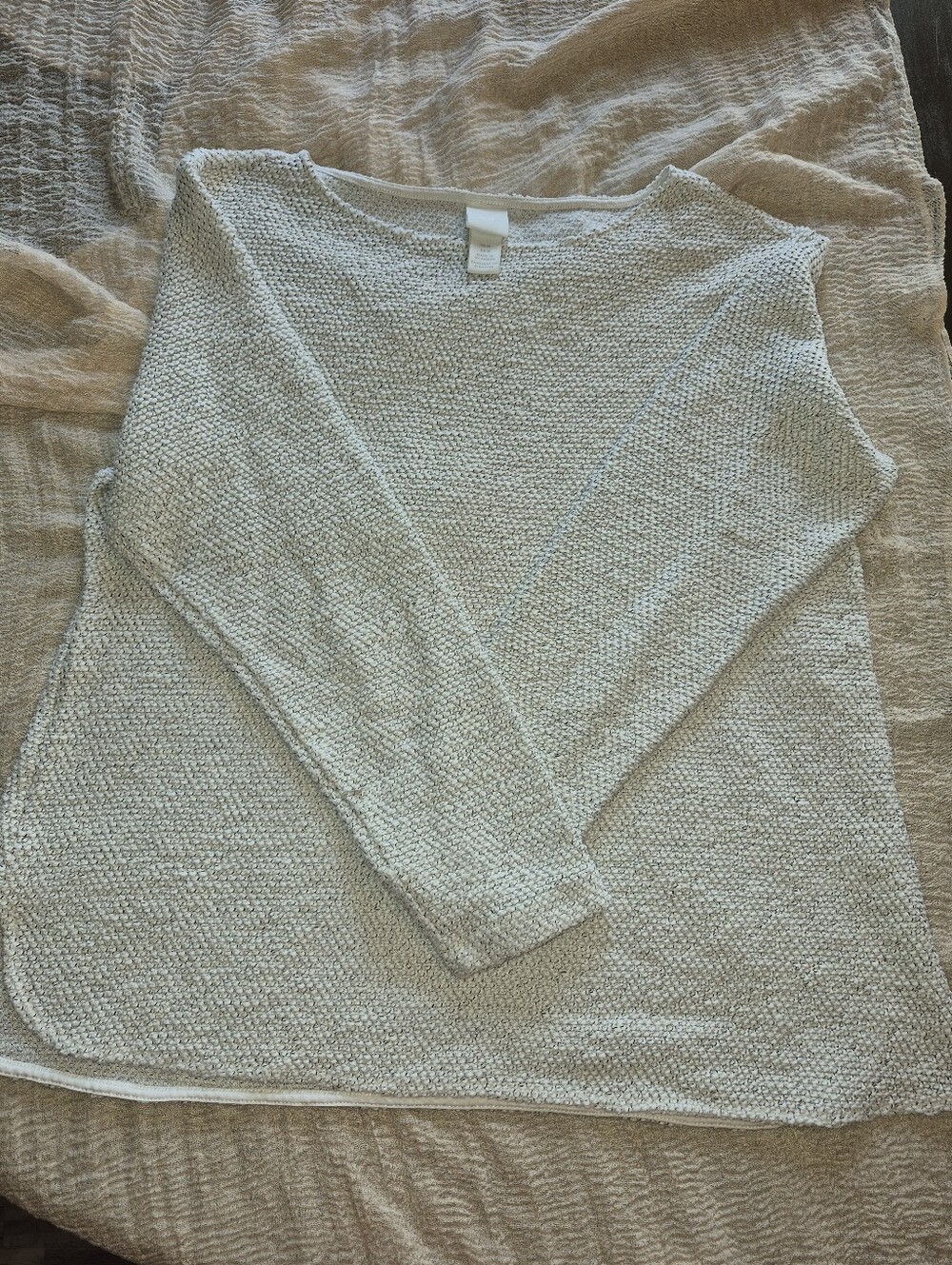 H&M Cream Knit Crewneck Sweater
